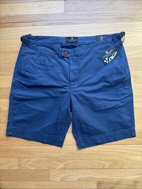 NWT Psycho Bunny Men’s Size 36 Triumph Bermuda‎ Shorts Bermuda Blue Classic Fit